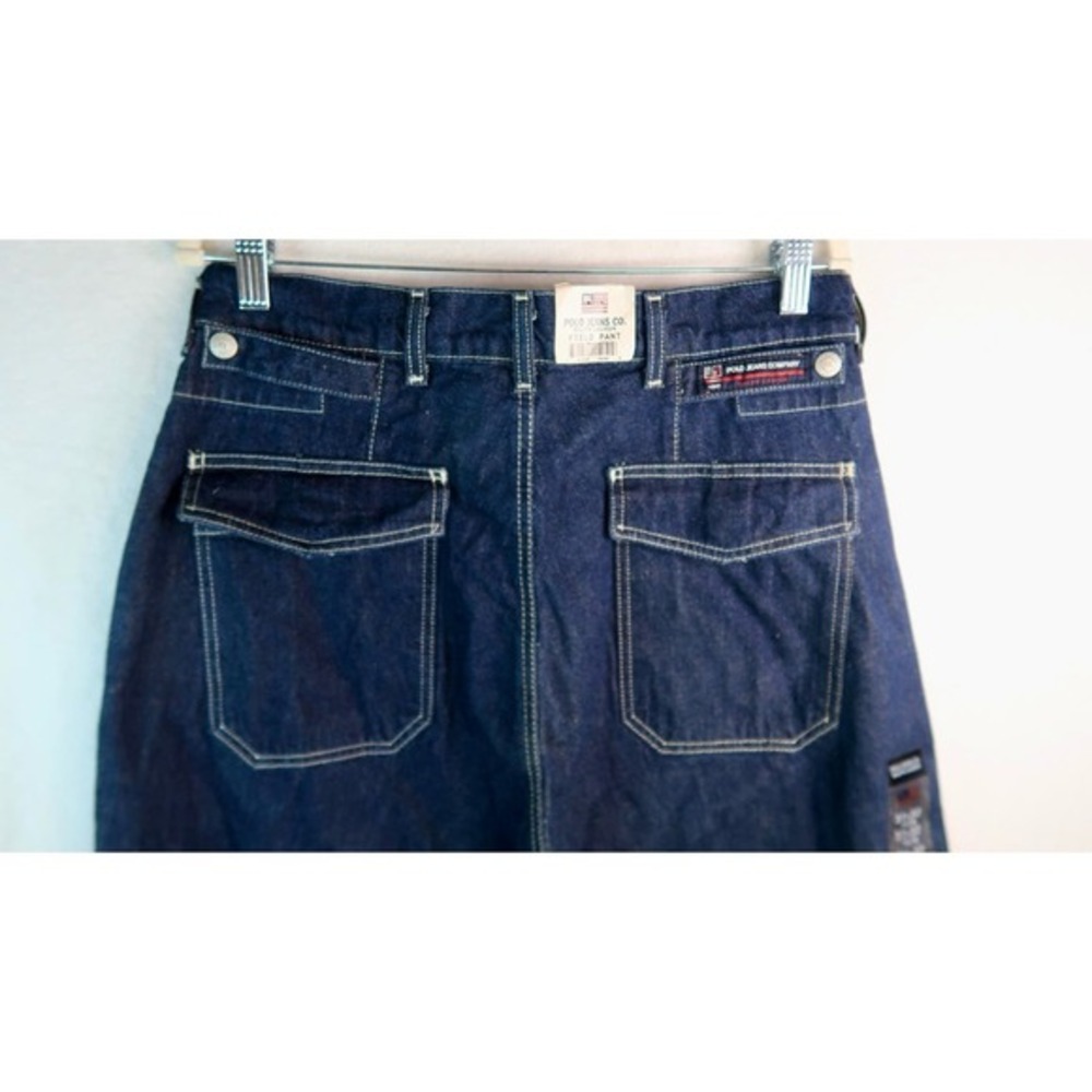 Polo Sport Ralph Lauren VTG Retro American Flag Field Pant Work Jeans 31x32 - Picture 6 of 10